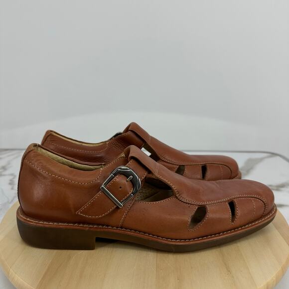 Sandro Moscoloni Vineyard Men\'s Leather Fisherman Shoes Sandals Sz 10.5 D Preppy main image 12
